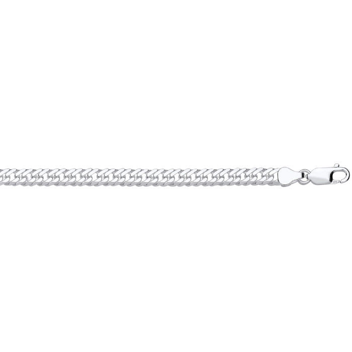 Silver 5.5mm Double Curb Chain