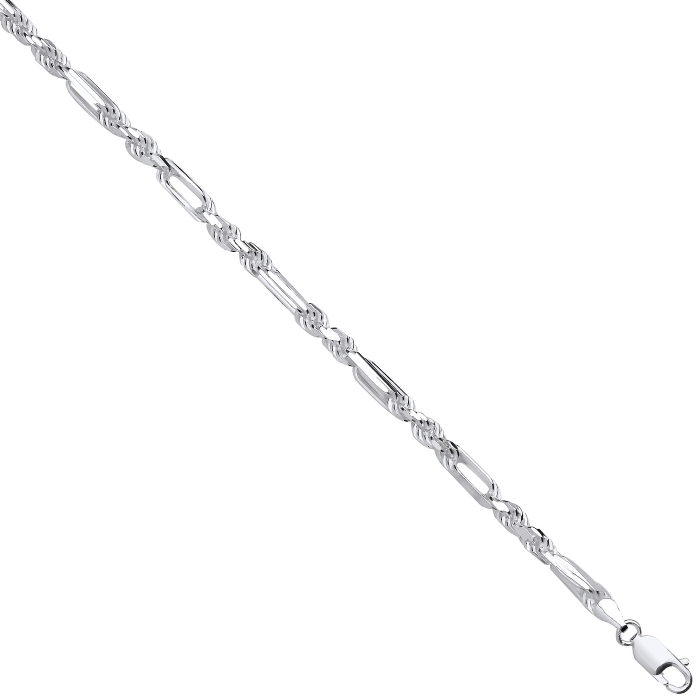 Silver 4.7mm Rope & Open Elongated Link Chain – Pressure Jewellers Silver 4.7mm Rope & Open Elongated Link Chain – Pressure Jewellers