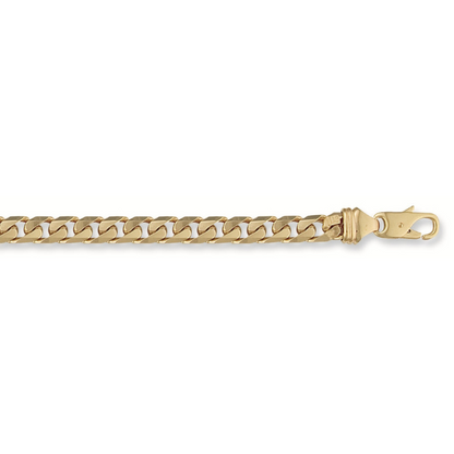 Yellow Gold 7mm Tight Link Curb Bracelet