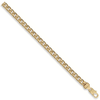 Yellow Gold 7.2mm Tight Link Curb Bracelet