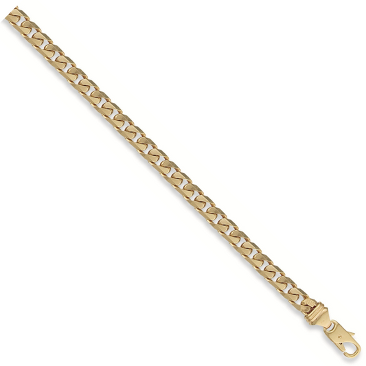 Yellow Gold 7.2mm Tight Link Curb Bracelet