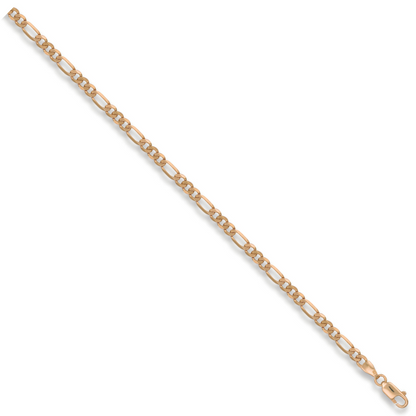 Yellow Gold 3.8mm Figaro Bracelet