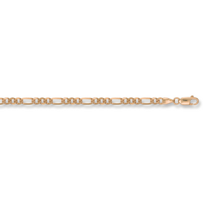 Yellow Gold 3.8mm Figaro Bracelet