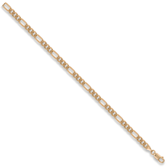 Yellow Gold 4.7mm Figaro Bracelet