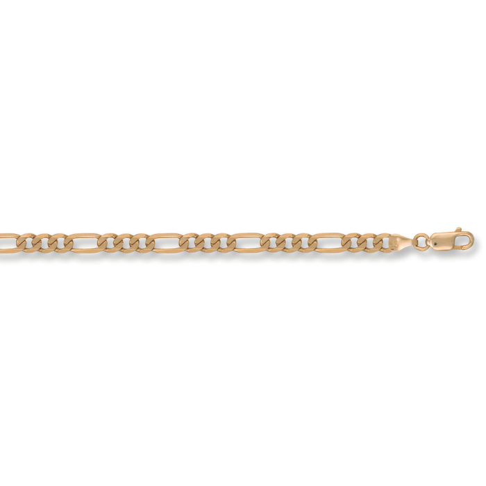 Yellow Gold 4.7mm Figaro Bracelet