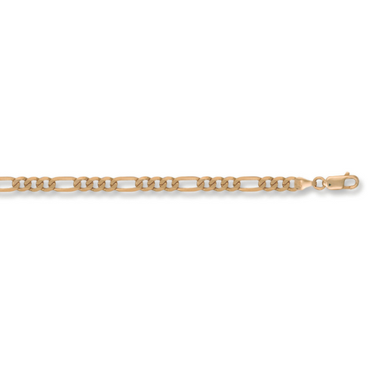 Yellow Gold 4.7mm Figaro Bracelet