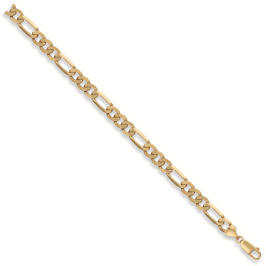 Yellow Gold 7.1mm Figaro Chain