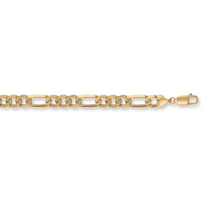 Yellow Gold 7.1mm Figaro Chain