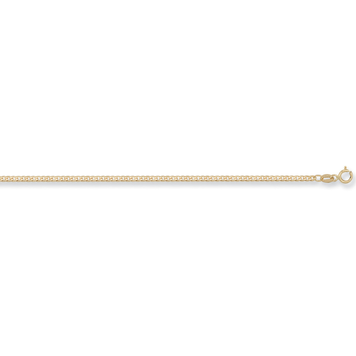 Yellow Gold 2.2mm Curb Chain