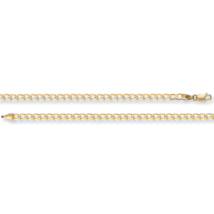 Yellow Gold 3.5mm Economy Curb Chain