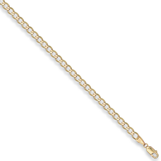 Yellow Gold 4.2mm Economy Curb Chain