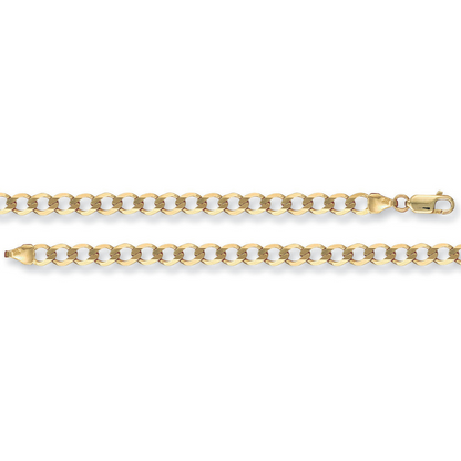 Yellow Gold 5.2mm Economy Curb Chain