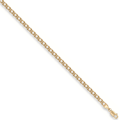 Yellow Gold 3.4mm Open Double Curb Chain