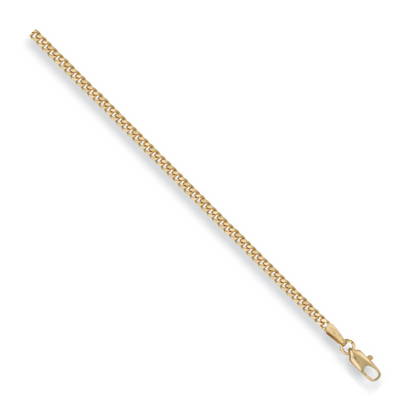 Yellow Gold 2.4mm Traditional Classic Curb Chain