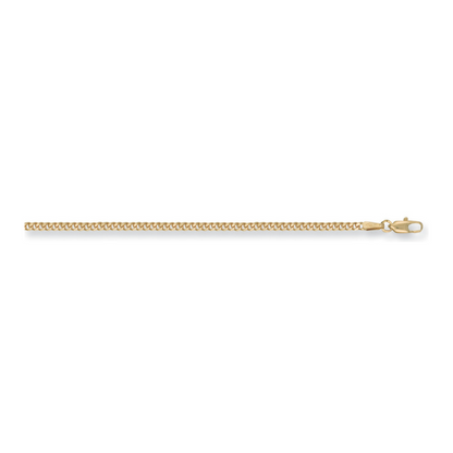 Yellow Gold 2.4mm Traditional Classic Curb Chain