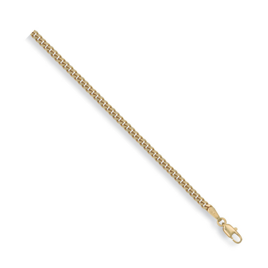 Yellow Gold 2.7mm Traditional Classic Curb Chain