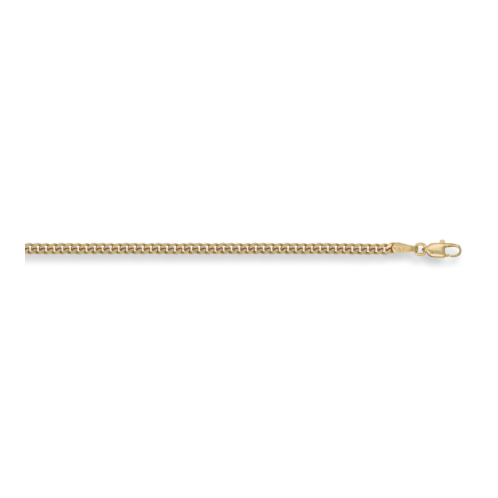 Yellow Gold 2.7mm Traditional Classic Curb Chain