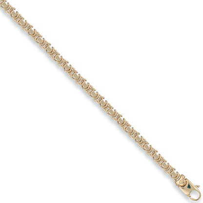 Yellow Gold 5.3mm Flat Byzantine Chain