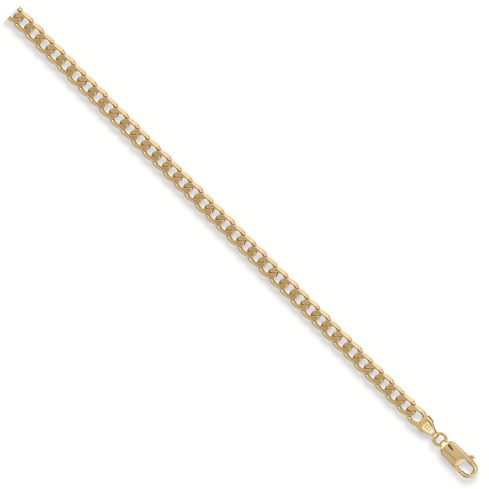 Yellow Gold 5.4mm Curb Bracelet