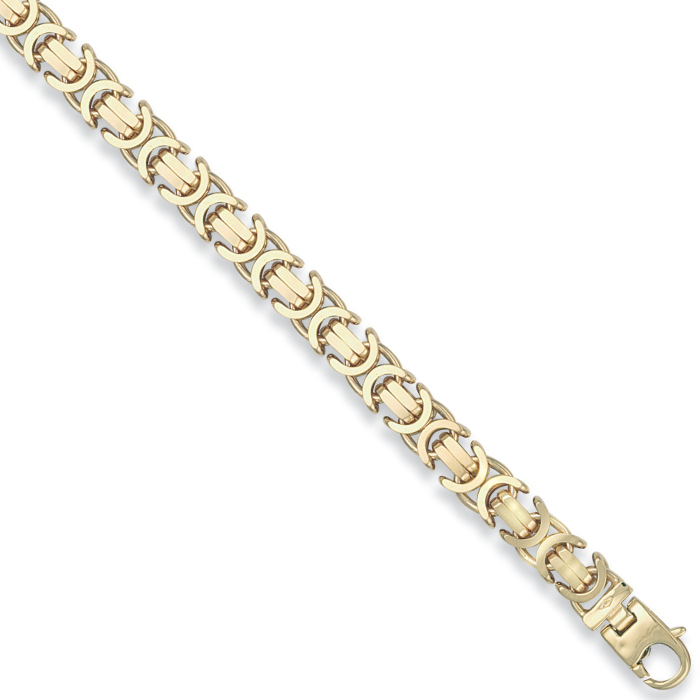 Yellow Gold 8.4mm Byzantine Chain