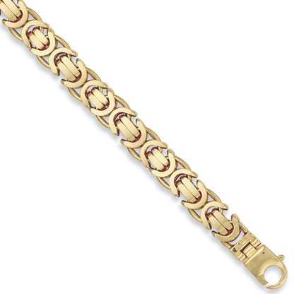 Yellow Gold 11.5mm Byzantine Chain