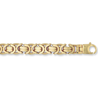 Yellow Gold 11.5mm Byzantine Chain