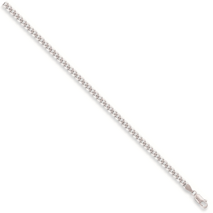 White Gold 4.7mm Curb Bracelet