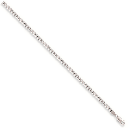 White Gold 4.7mm Curb Bracelet