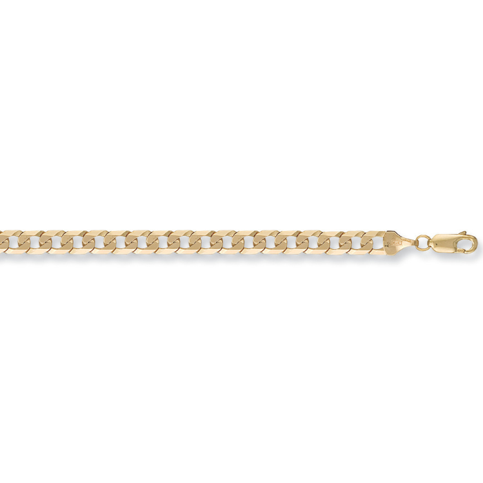 Yellow Gold 5.5mm Flat Curb Chain