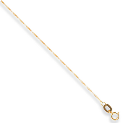 Yellow Gold 0.8mm Traditional Classic Curb Chain