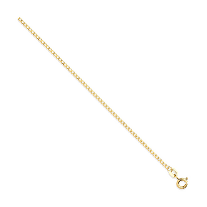 Yellow Gold 1.6mm Economy Curb Chain