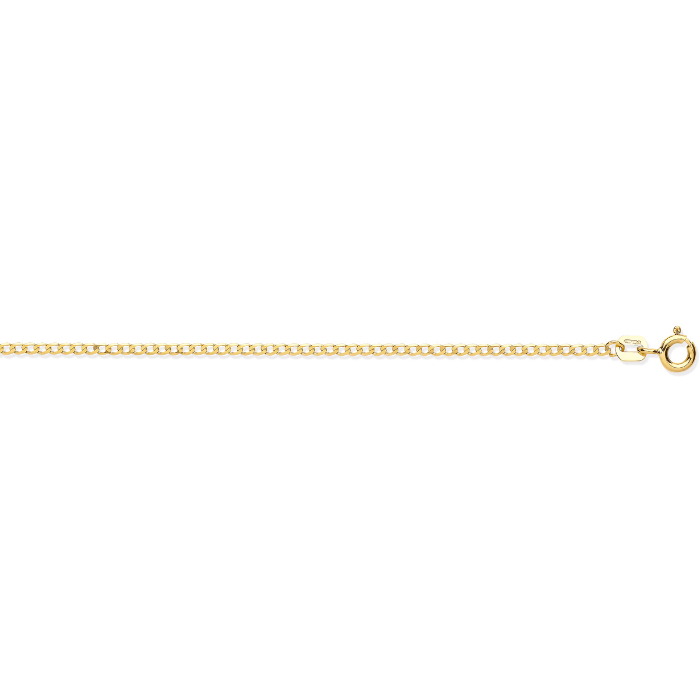 Yellow Gold 1.6mm Economy Curb Chain