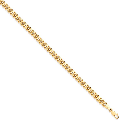 Yellow Gold 5.4mm Hollow Domed Curb Chain