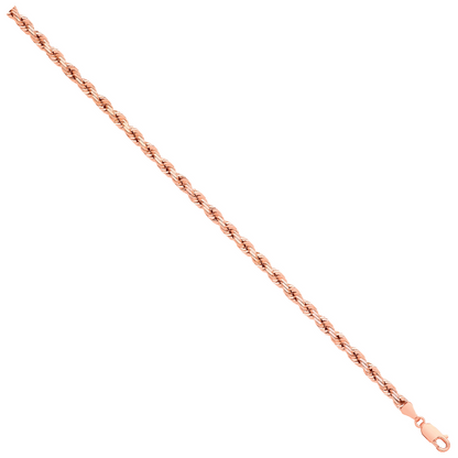 Rose Gold 4.2mm Diamond Cut Rope Chain