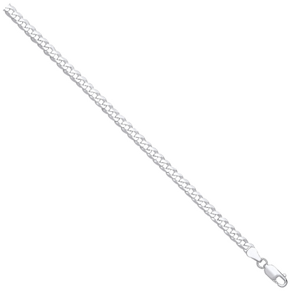 Silver 5.2mm Economy Flat Curb Chain