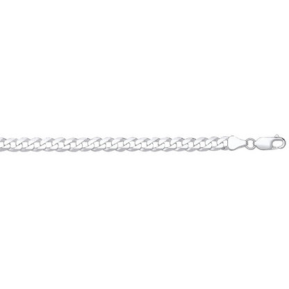 Silver 6.2mm Economy Flat Curb Chain