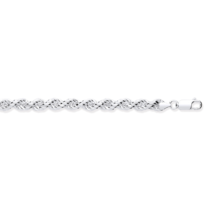 Silver 6.5mm Rope Chain