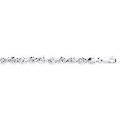 Silver 6.5mm Rope Chain