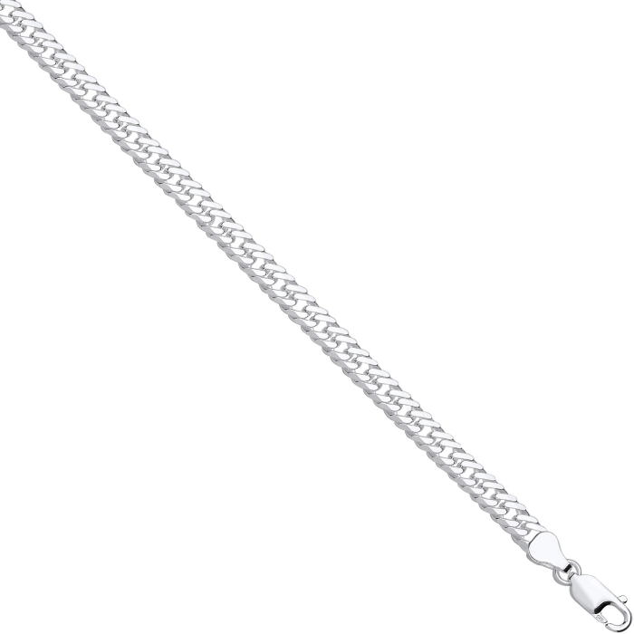 Silver Double Curb 5.5mm Chain