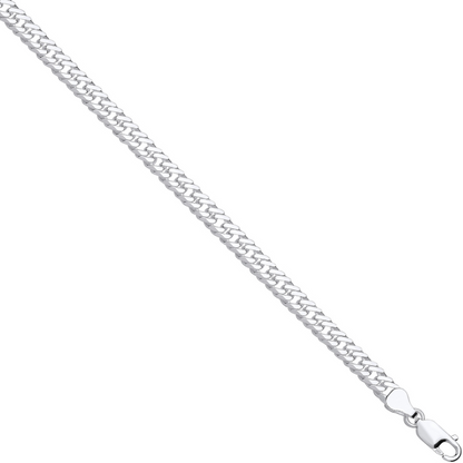 Silver Double Curb 5.5mm Chain