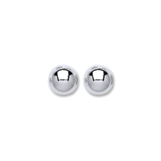 Silver Ball Stud 10mm Earrings