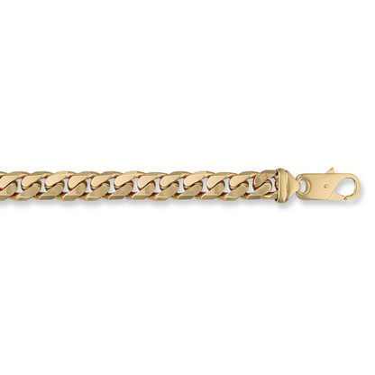 Yellow Gold 9mm Tight Link Curb Bracelet