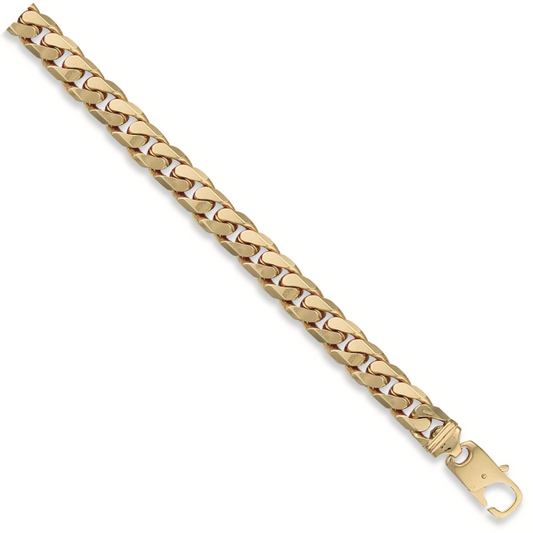 Yellow Gold 11mm Tight Link Curb Bracelet