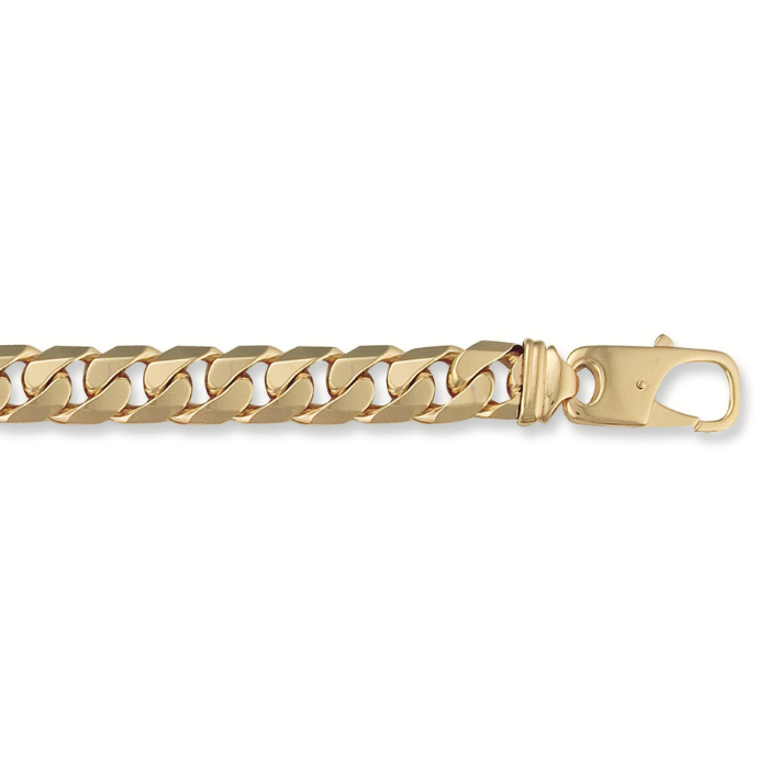 Yellow Gold 12.2mm Tight Link Curb Bracelet