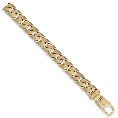 Yellow Gold 13.4mm Tight Link Curb Bracelet