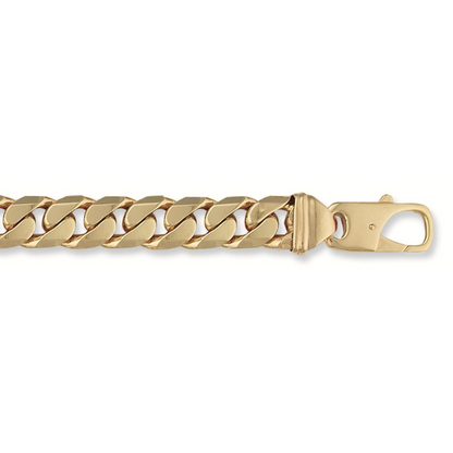 Yellow Gold 13.4mm Tight Link Curb Bracelet