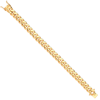 Yellow Gold 10mm Cuban Link Bracelet