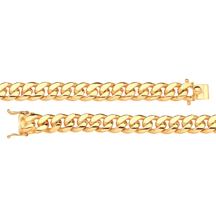 Yellow Gold 10mm Cuban Link Bracelet