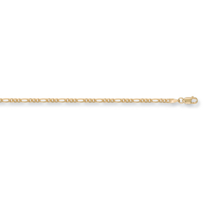 Yellow Gold 2.2mm Figaro Chain