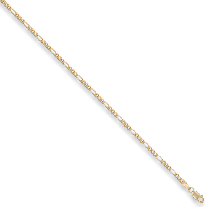 Yellow Gold 2.2mm Figaro Chain